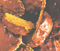 Sablés chocolatés fourrés aux noix
