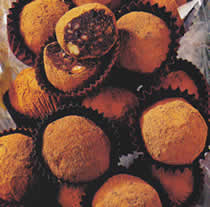 Truffes au chocolat praliné